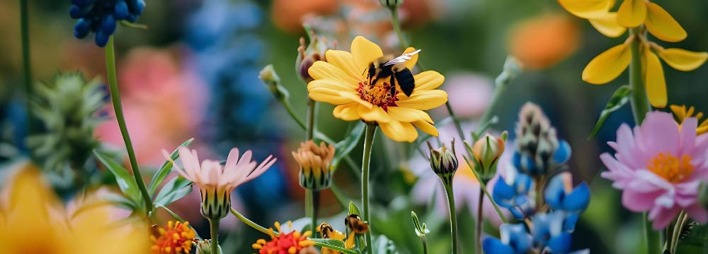 Bee garden decoration, bee houses and decor