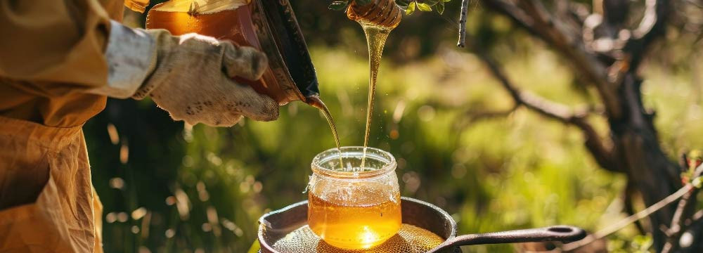 Honey jars, decorative pots to store honey
